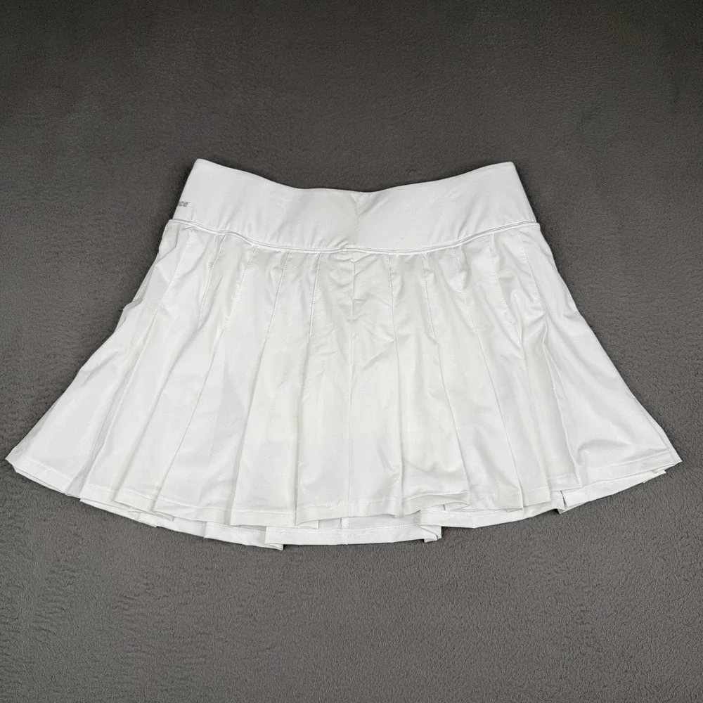 Prince Skort Womens Medium White Tennis‎ Match Pleated Wicking Athletic WPT17223